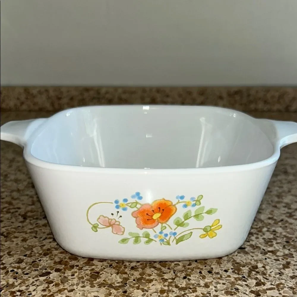 Vintage Corningware Poppy 🌼 Pretty 3 Mini Casserole 🥘 dishes Made in 🇺🇸